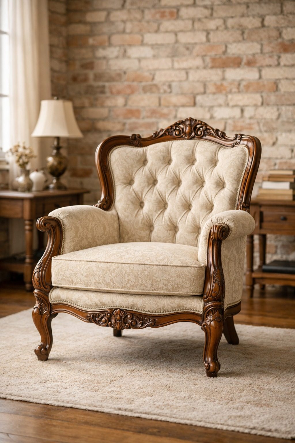 Garnissage d'un fauteuil ancien